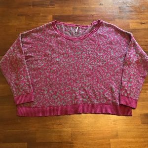 Free People leopard print Sweater